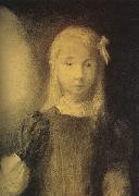 Odilon Redon Mademoiselle Jeanne Roberte de Domecy oil on canvas